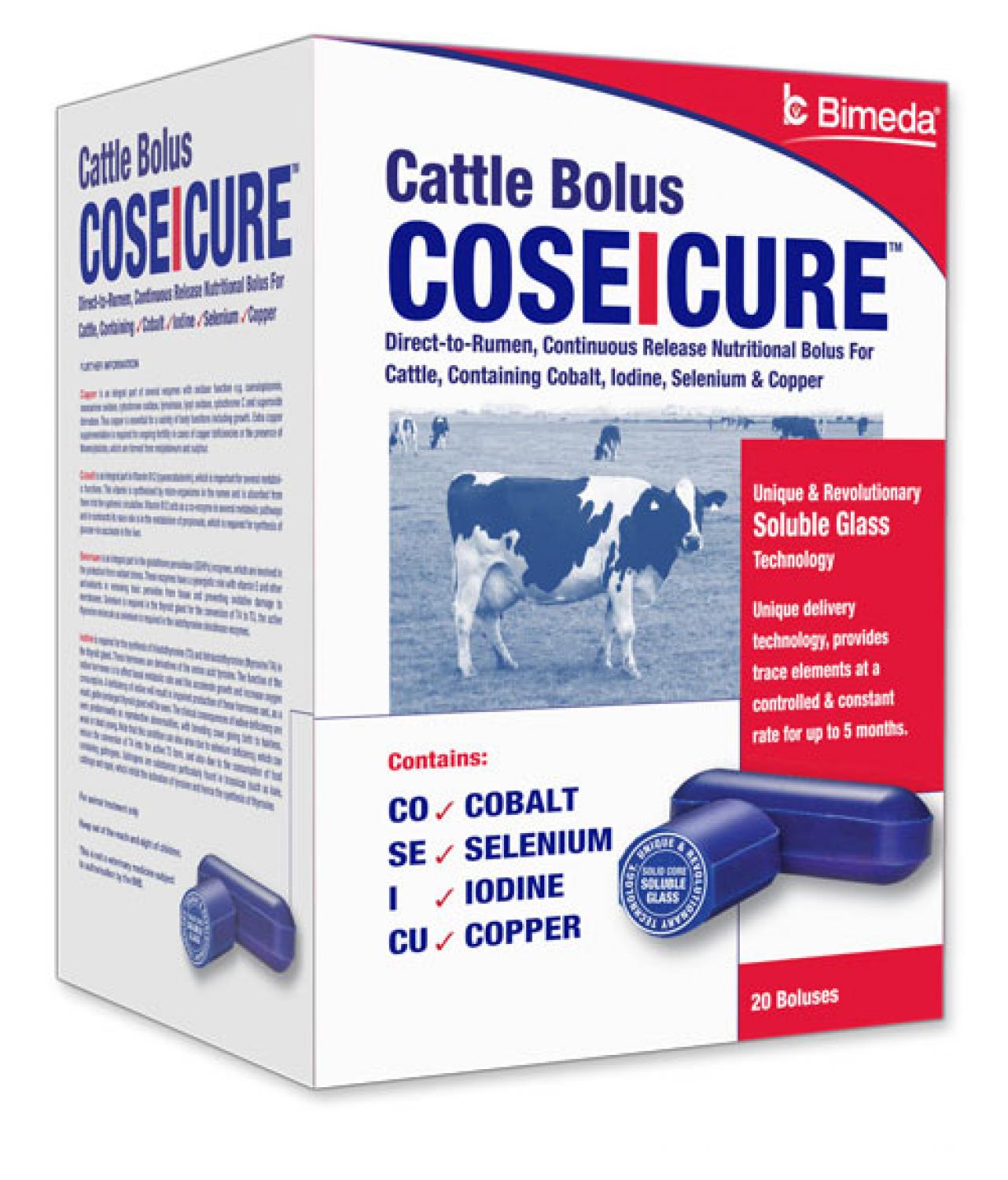 CoseIcure Cattle Bolus With Iodine