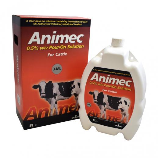 Animec 0.5% w/v Pour On Solution for Cattle