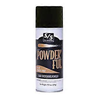 Powder'Ful Livestock Hair Thickening Powder Spray Black