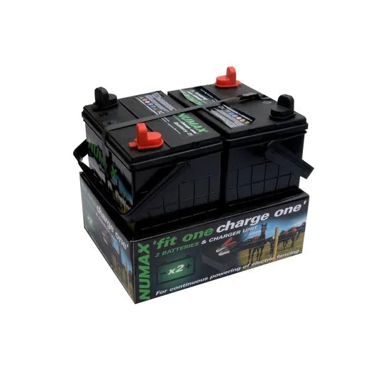 Hotline 2 x 12V 35Ah Leisure Batteries With Battery Charger
