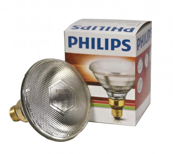 Philips Infrared 250W Clear ES Screw Fit Heat Lamp Bulb