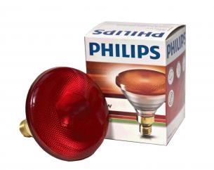 Philips Infrared 250w Ruby ES Screw Fit Heat Lamp Bulb