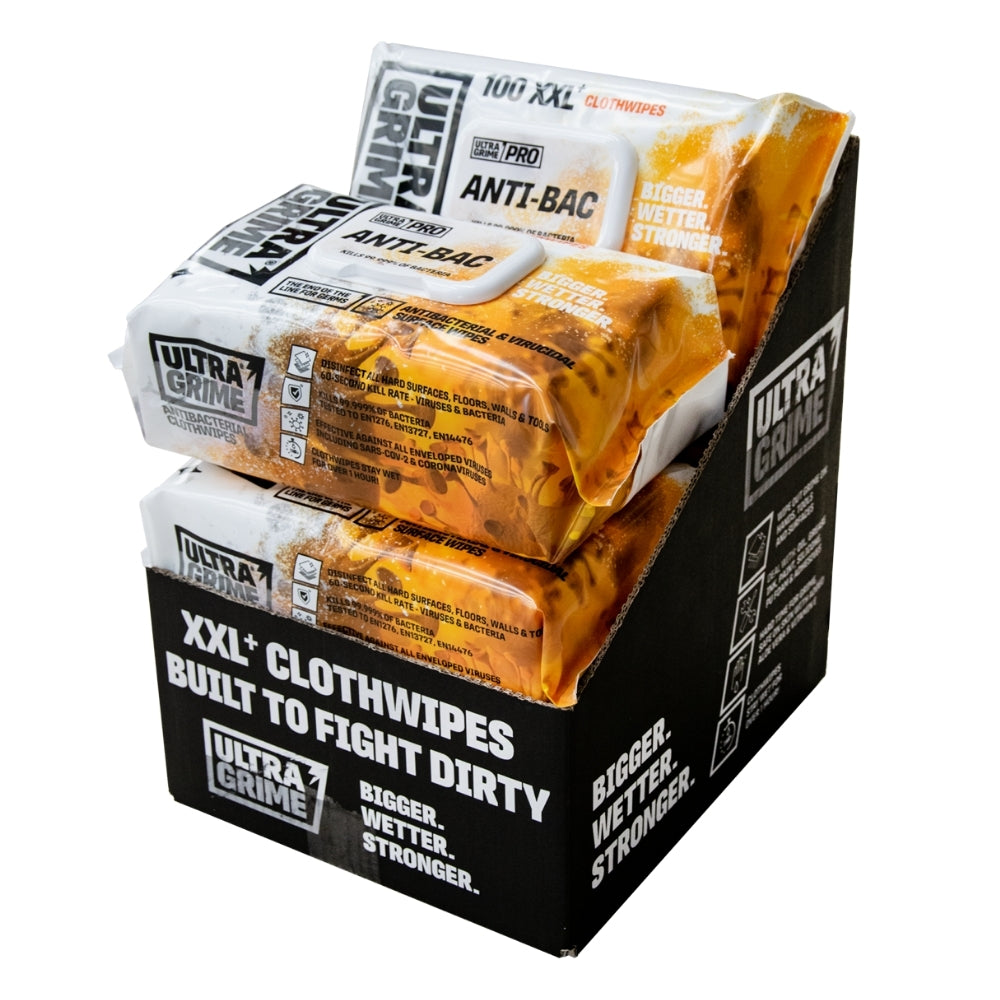 UltraGrime Pro Multiuse Wet Wipes (Pack of 100)